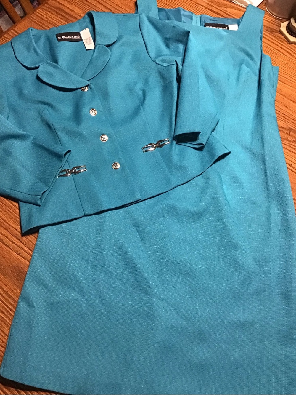 Women’s Sag Harbor size 12 Two-Piece Dress and Cropped Jacket Set